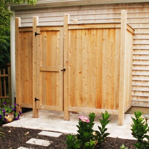 outdoor cedar shower kit deluxe