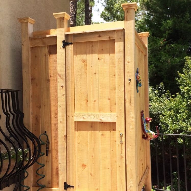 outdoor shower enclosure company sc cedar
