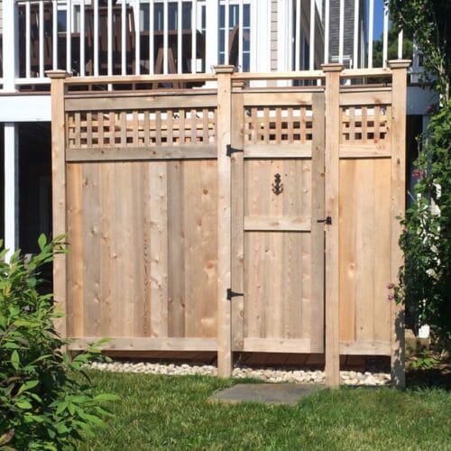 cedar shower kit deluxe free stading