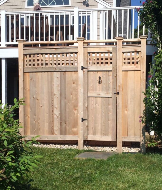 cedar shower kit deluxe free stading