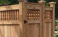 Lattice Paneling Cedar Outdoor Shower Kit