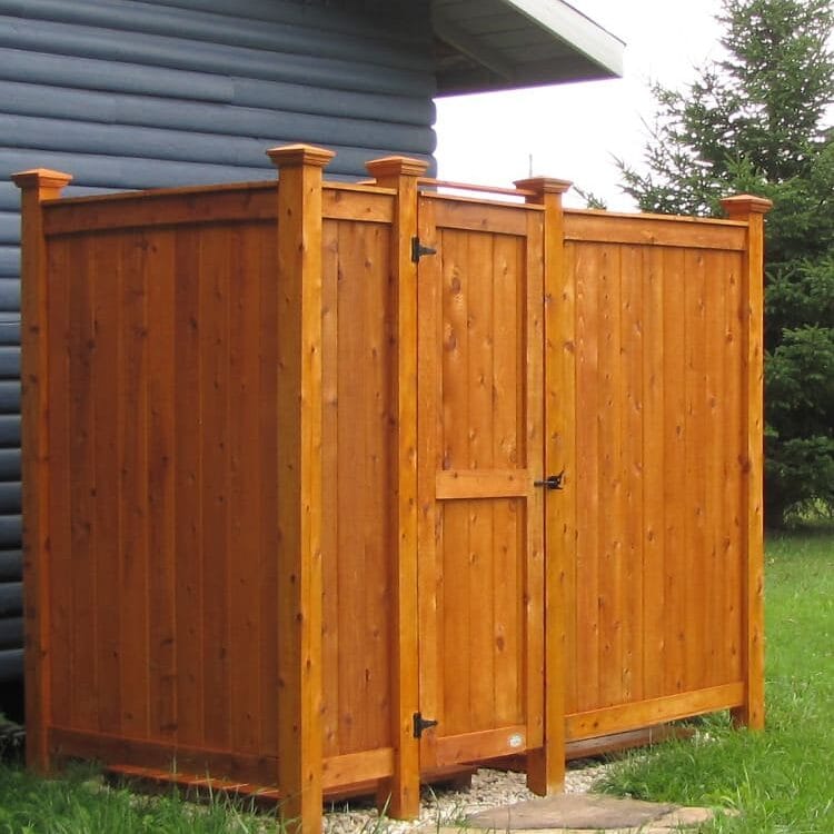 outdoor shower kit ideas standing cedar deluxe