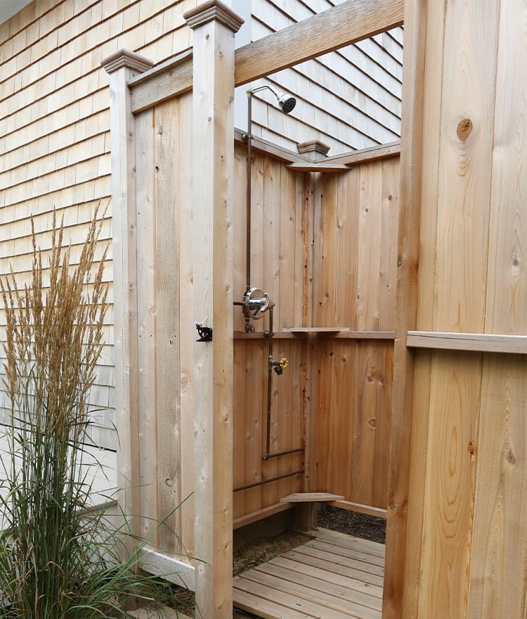 Outdoor Shower Enclosures Cape Cod, Freestanding Outdoor Shower Unit