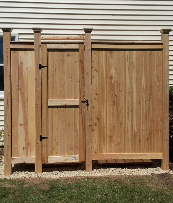 outdoor shower stall