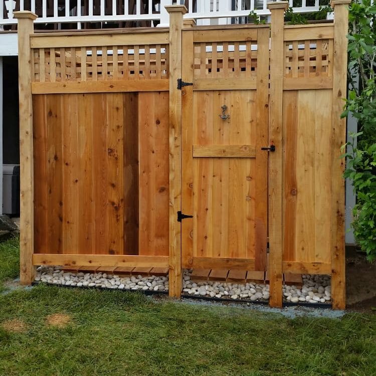 outdoor shower custom kit