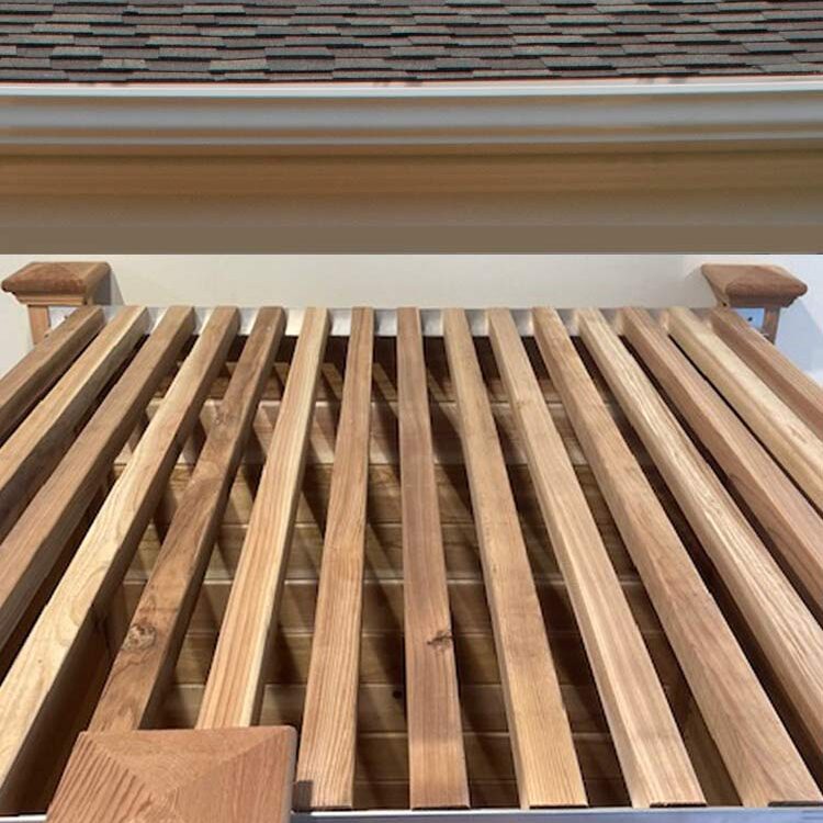 privacy slate roof top view