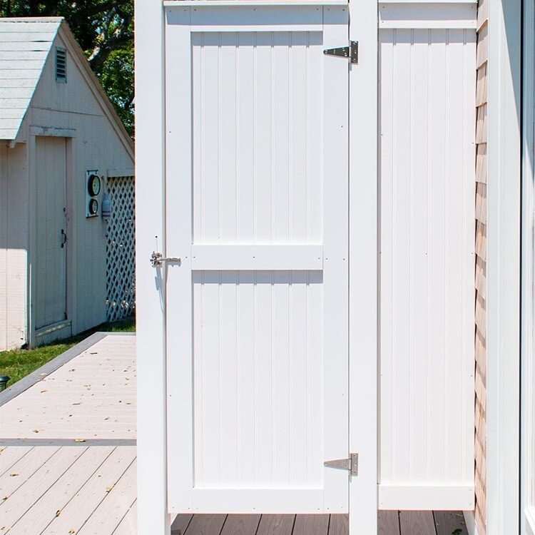 diy outdoor shower pvc house mount standard