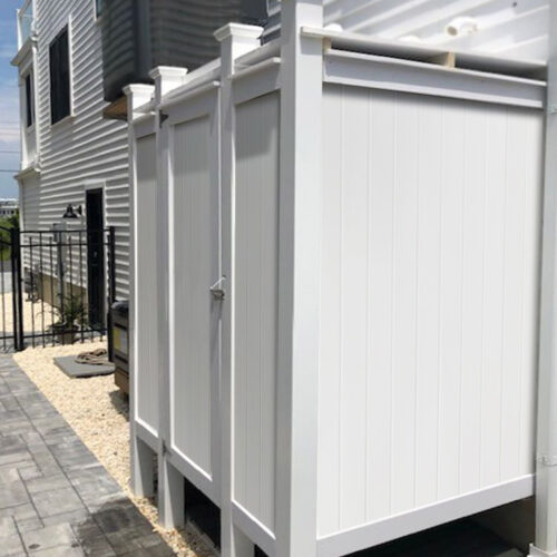 house mount outdoor shower stall