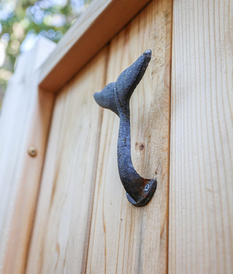 outdoor shower accessories whale hook