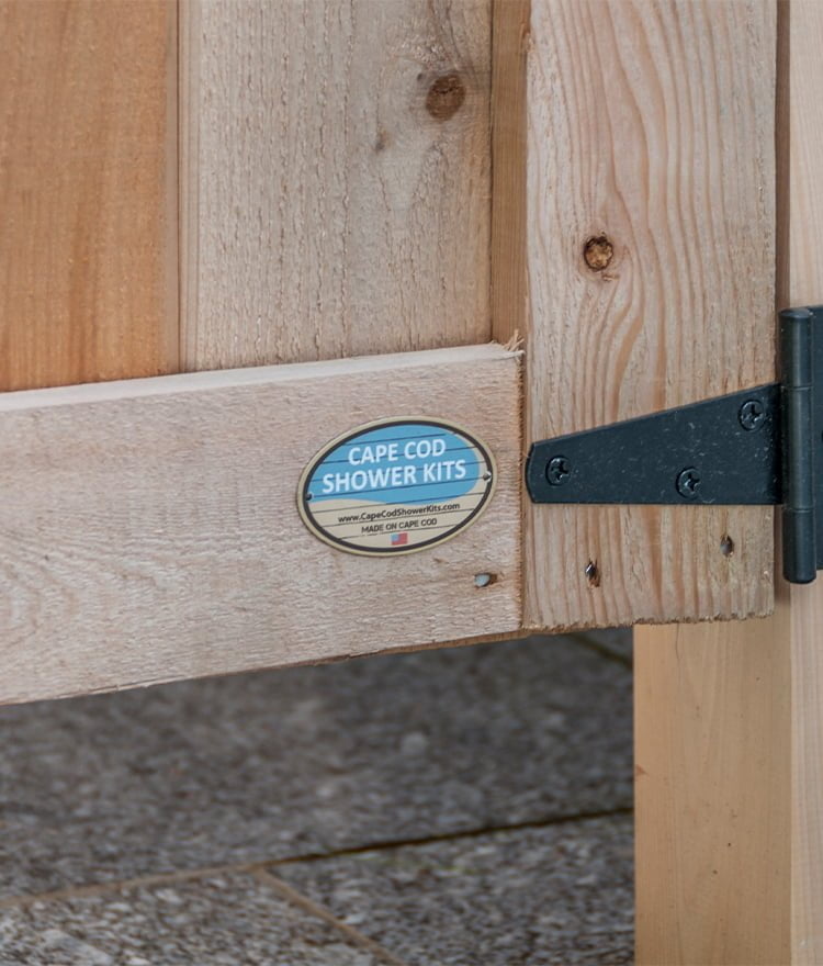 cedar cape cod shower kit