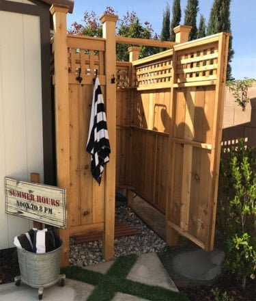 Wood (Oiled) | Outdoor Shower | Rehoboth, DE - Cape Cod Outdoor Shower Kits