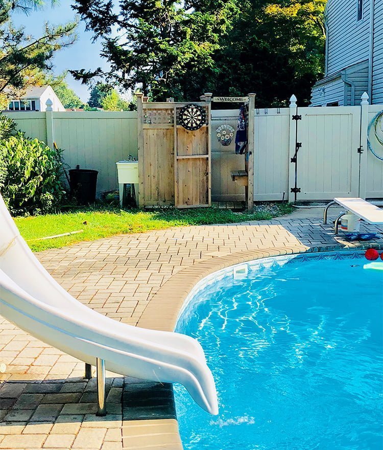 pool outdoor shower 83 style