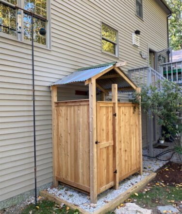 Wood (Oiled) | Outdoor Shower | Rehoboth, DE - Cape Cod Outdoor Shower Kits