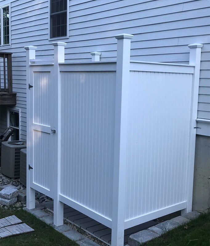 diy shower stall azek house mount in watch hill