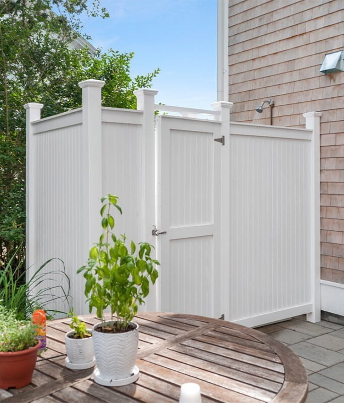 backyard shower vinyl deluxe house mount