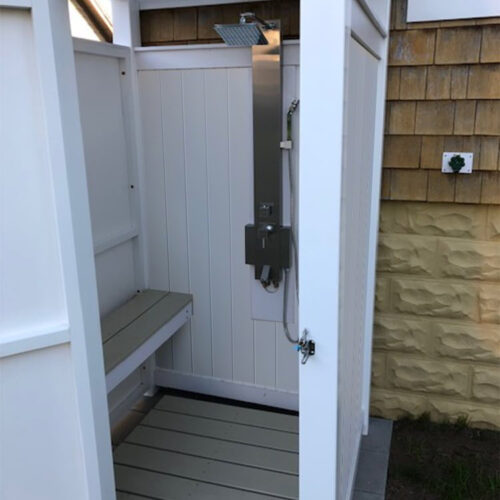showers for sale free standing vinyl with bench