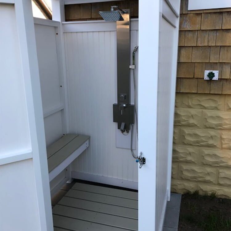 showers for sale free standing vinyl with bench