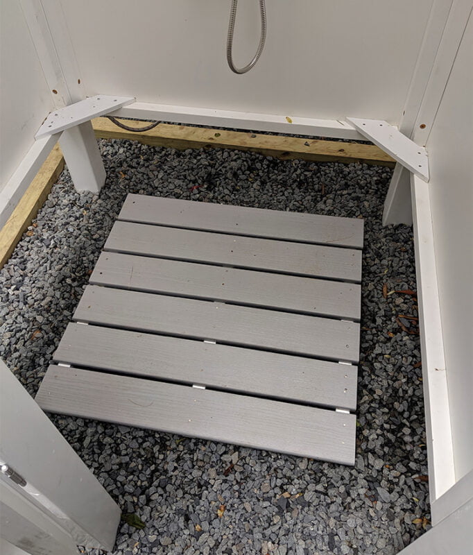 outdoor shower plans