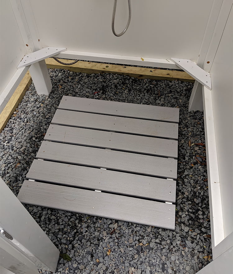 outdoor shower plans