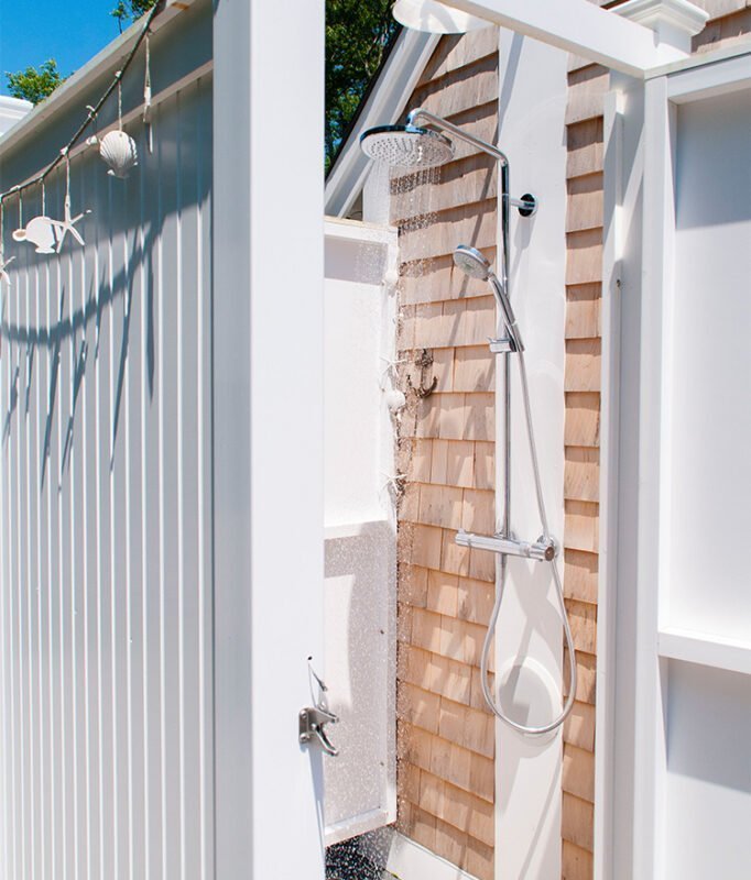 outside shower ideas pvc standard house mount