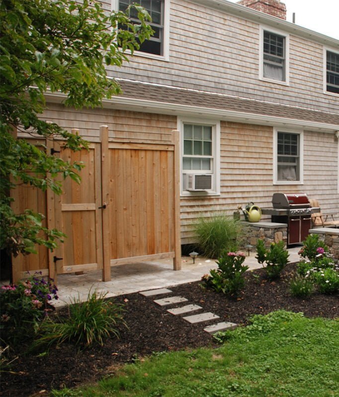 backyard outdoor shower cedar deluxe house mount