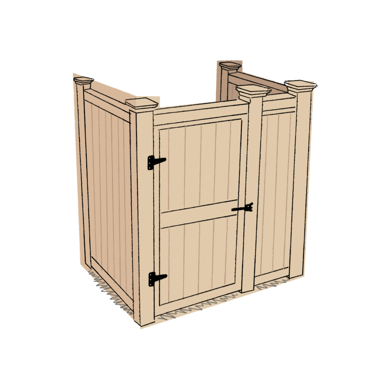 outdoor shower plans sketched up